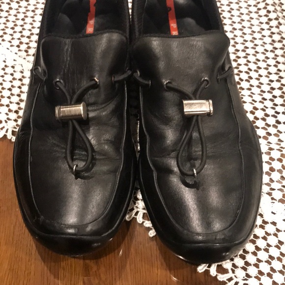 PRADA Block Leather Leafear Mans shoe size 10 US - Picture 4 of 8